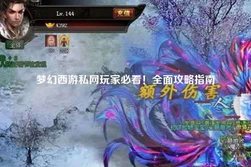 夢幻西游私網玩家必看！全面攻略指南